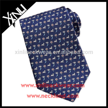 Chine Imprimé cravate fabricants 100% fait à la main soie cravate oiseaux
